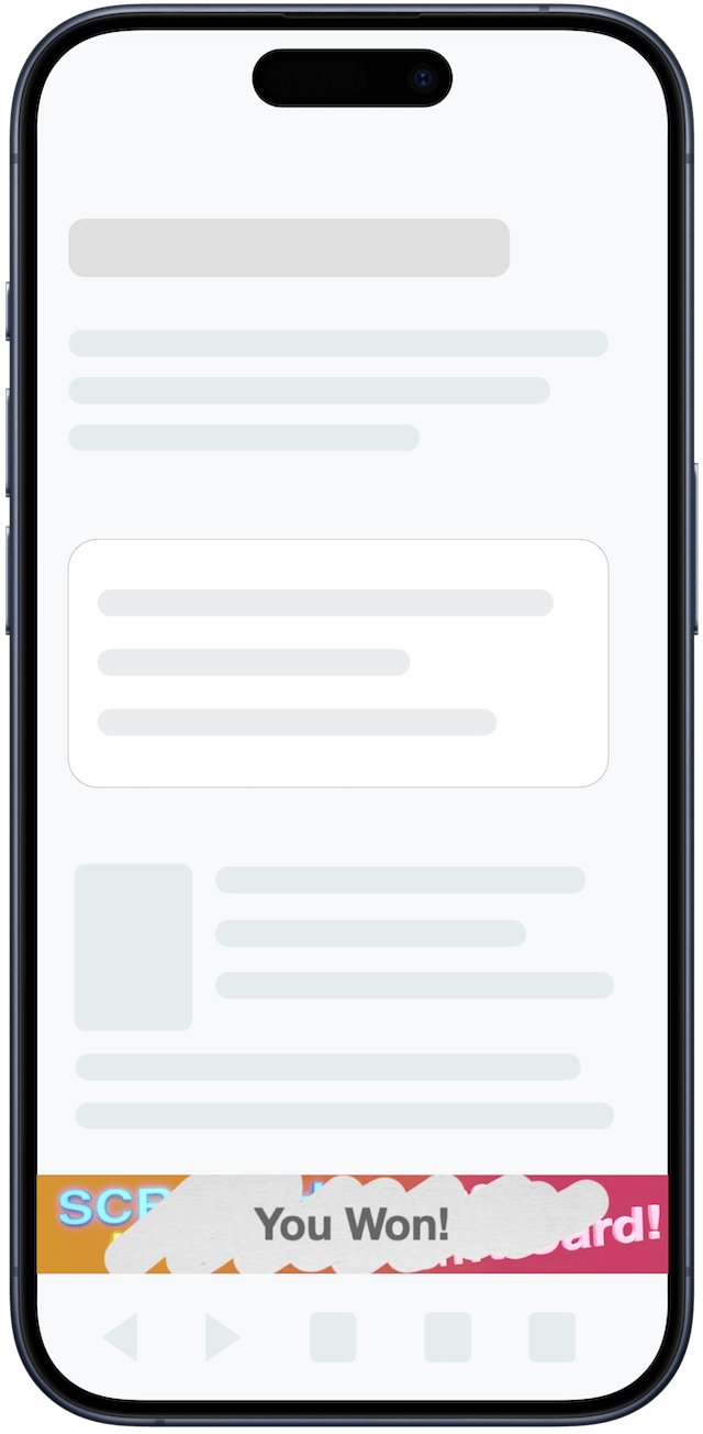 iPhone 14 Pro Mockup with Scratched Banner